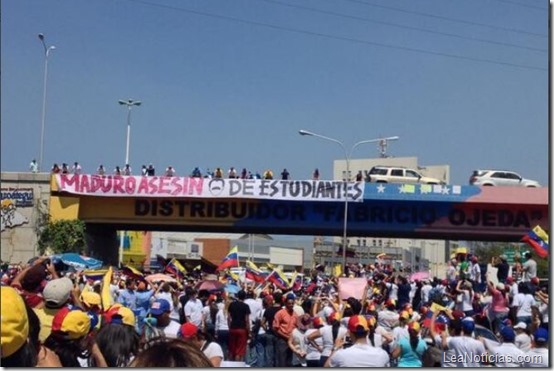 Lecheria protesta estudiantes maduro 1