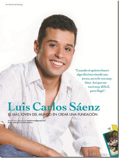 Venezolano Luis Carlos Sáenz es declarado el presidente más joven del mundo NYT 01