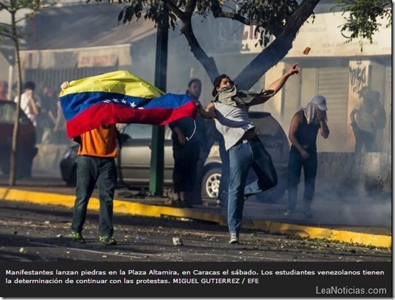 protesta estudiantes caracas 2