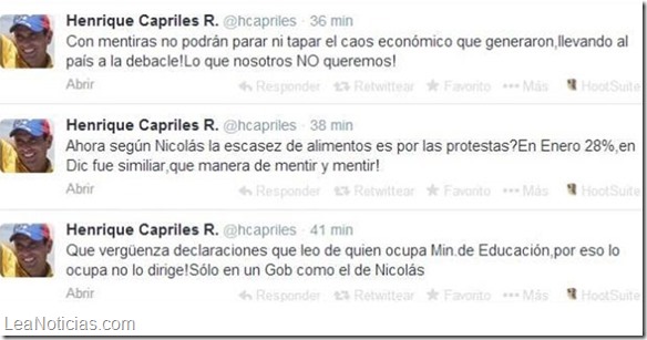 tweets capriles