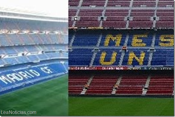 estadios del real madrid y barcelona
