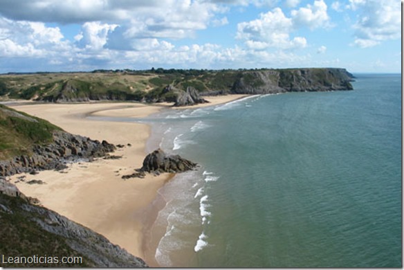 Three Cliffs Bay, Gower, Gales