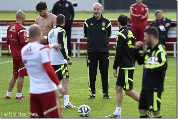 espana-primer entrenamiento en brasil 2