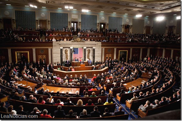 President Barack Obama delivers a health care address to a joint session of Congress at the United States Capitol in Washington, D.C., Sept. 9, 2009. (Official White House Photo by Lawrence Jackson)

This official White House photograph is being made available only for publication by news organizations and/or for personal use printing by the subject(s) of the photograph. The photograph may not be manipulated in any way and may not be used in commercial or political materials, advertisements, emails, products, promotions that in any way suggests approval or endorsement of the President, the First Family, or the White House. 
