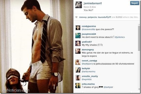 50 Sombras de Grey': Jamie Dornan comparte una tórrida escena en Instagram