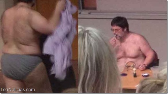 profesor se desnuda