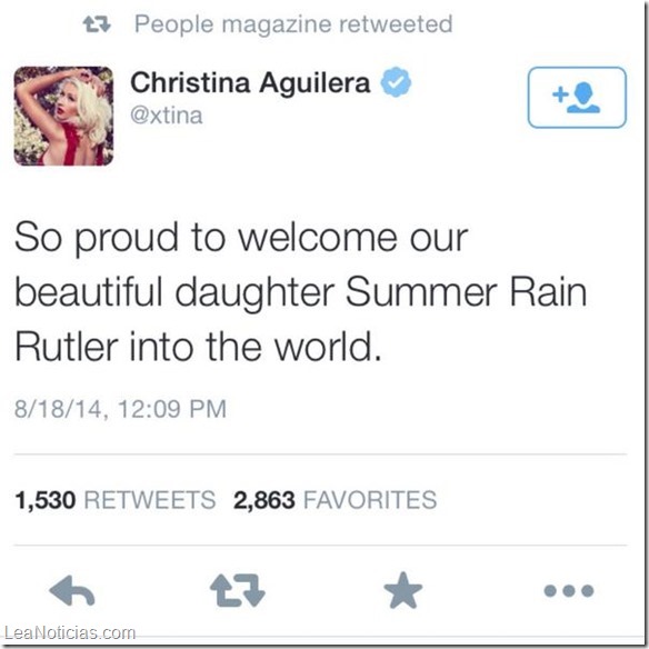 Christina Aguilera twitter