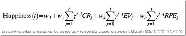 Formula matematica para la felicidad