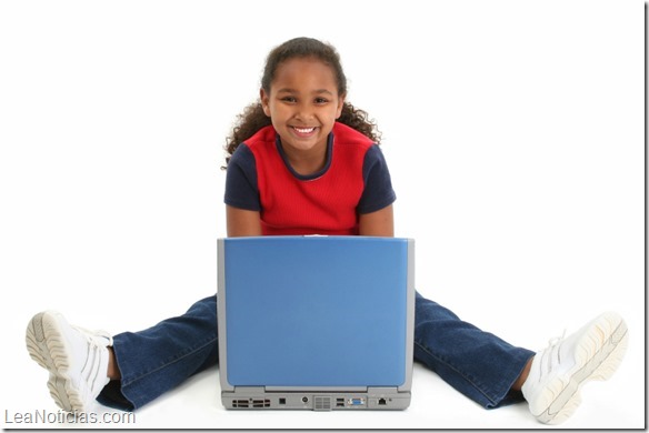 Child on Floor with Laptop