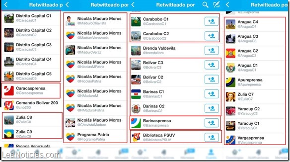 maduro cuentas falsas retweets 2