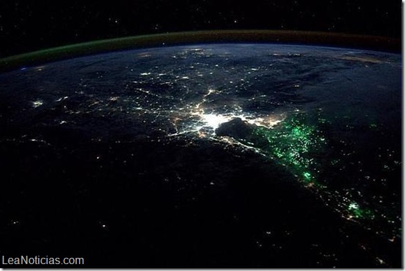 mancha verde desde espacio