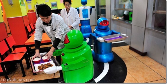 restaurant chino atendido por robots 2