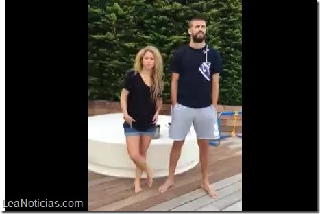 shakira y pique ice bucket challenge