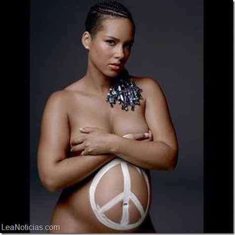 alicia keys posa desnuda por la paz