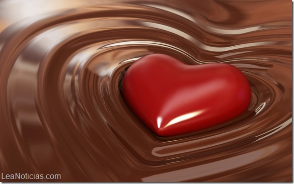 Un cuore nel cioccolato