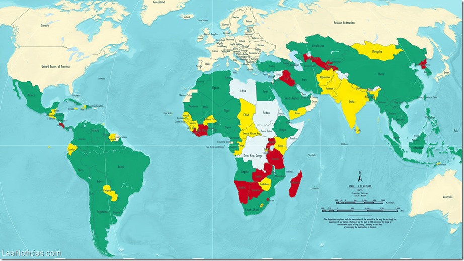 Este es el mapa del hambre en el mundo 2014