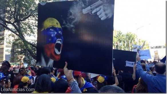 protesta contra maduro venezolanos onu new york 2