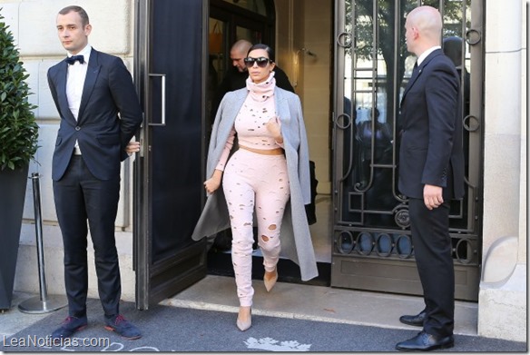 Kim Kardashian Forgets North West at a Hotel in Paris