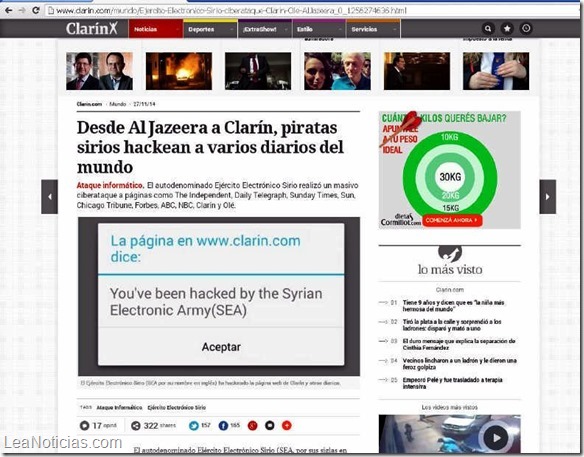hackers sirios diarios ataque
