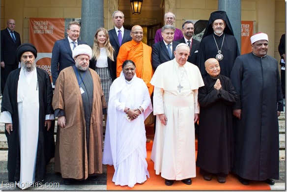 papa francisco y lideres religiosos