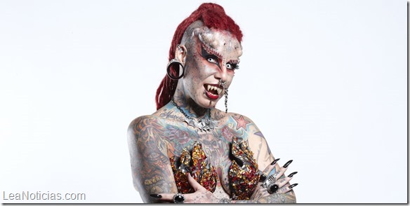 Maria Jose Cristerna - Most Body Modifications
Guinness World Records 2013
Credit: Paul Michael Hughes/Guinness World Records
Location: Rome, Italy