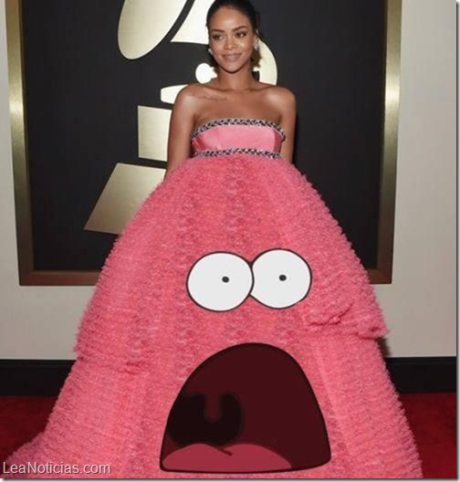 rihanna vestido rosado memes 6