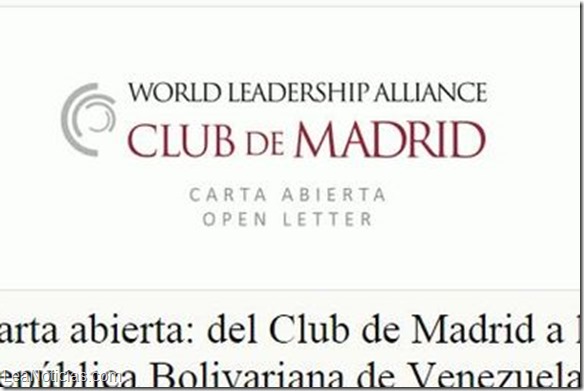 Club de Madrid pide la libertad de presos políticos venezolanos