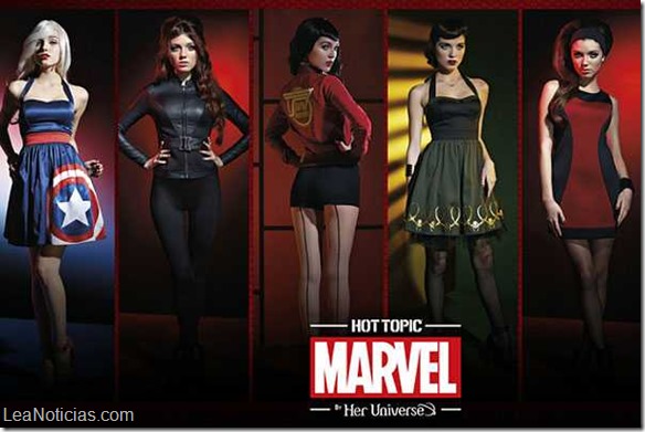 Marvel lanza línea de ropa para mujeres inspirada en Los Vengadores