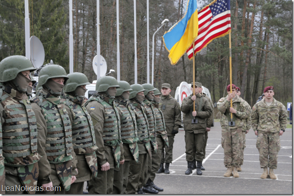 Militares de Estados Unidos inician entrenamiento de soldados ucranianos