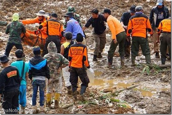 Avalancha en Indonesia deja cuatro muertos
