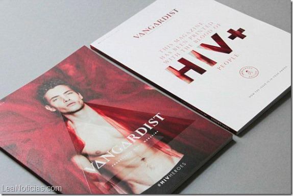 Imprimen una revista hecha con sangre VIH