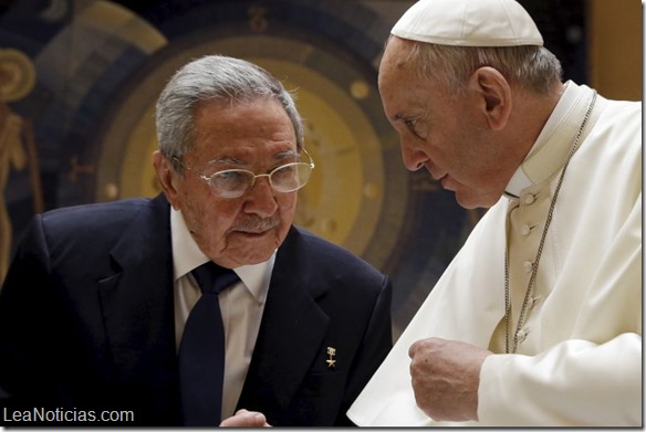 Papa Francisco recibió a Raúl Castro en el Vaticano