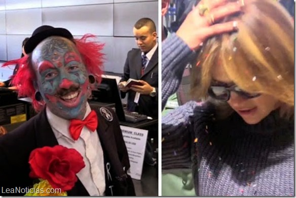 Payaso ataca a Jennifer López en el aeropuerto de Los Ángeles
