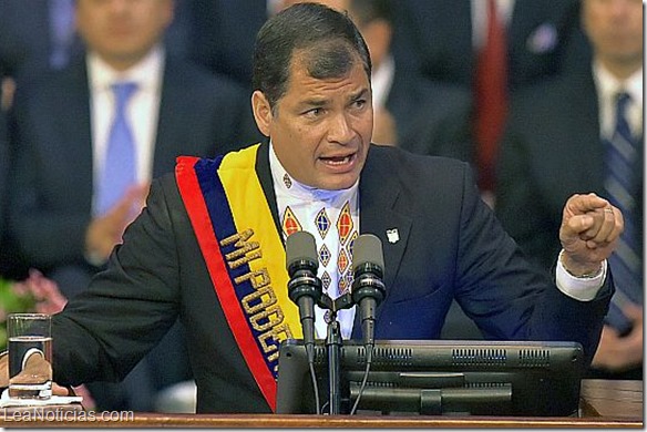 ECUADOR-CORREA-MESSAGE