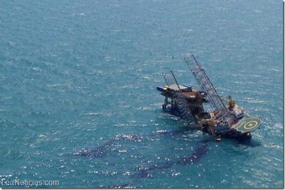 accidente en plataforma petrolera en México