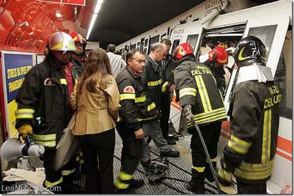 Al menos 12 heridos por colisión de trenes en Roma