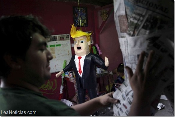 En México diseñaron piñata con el rostro de Donald Trump