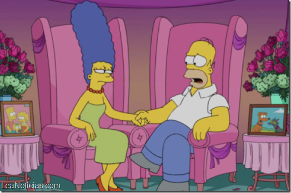 Marge y Homero aclaran los rumores de divorcio