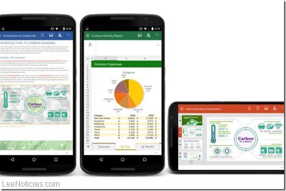 Microsoft Office ya está disponible en dispositivos Android