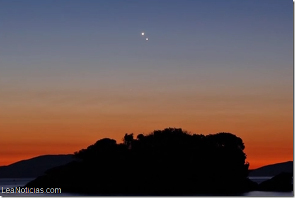 No se pierda la espectacular estrella de Belén formada por Júpiter y Venus