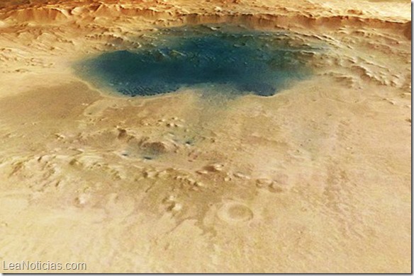 Qué son las misteriosas lagunas azules captadas en la superficie de Marte