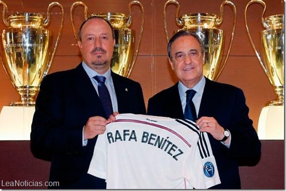 Rafa Benítez fue presentado como nuevo DT del Real Madrid