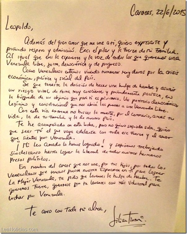 carta de lilian a leopoldo