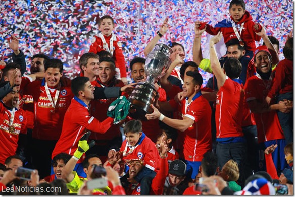 Cada jugador de Chile recibirá casi 180.000 dólares por ganar la Copa América