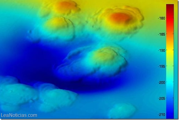 Descubren gigantes volcanes submarinos frente a las costas de Australia