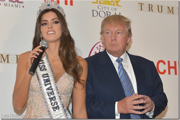 Donald Trump calificó de hipócrita a Miss Universo por criticarlo