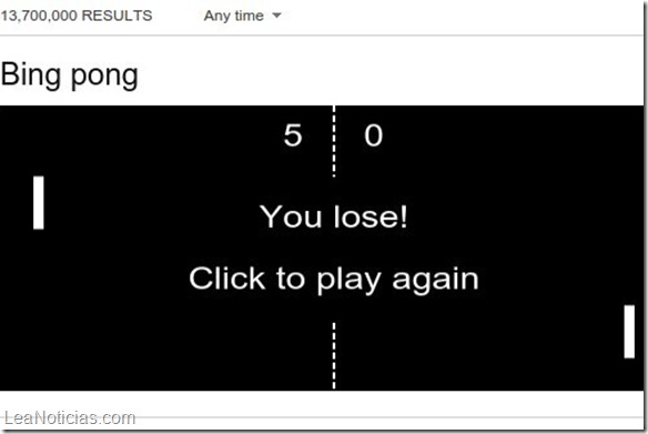 El juego Pong está disponible en el buscador Bing de Microsoft