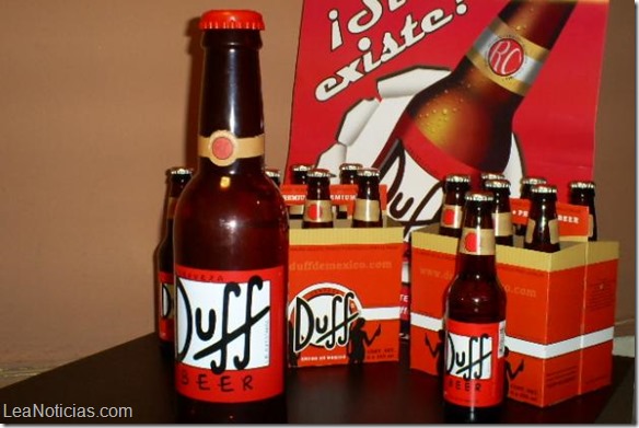 Fox anunció la comercialización de la cerveza Duff de Los Simpson