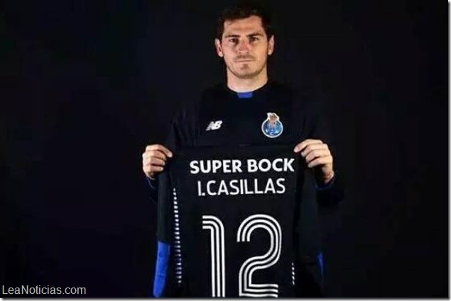 Iker Casillas ya viste la camiseta del Porto