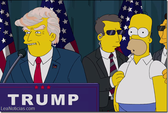 Los Simpson se burlan de Donald Trump por sus comentarios contra los latinos